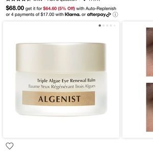 Algenist triple algae eye renewal balm